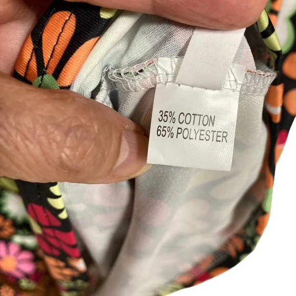 Hippie Mini-Dress, Size M, 70's Flower Power Fringe Halloween Costume Faux Suede - Picture 8 of 9